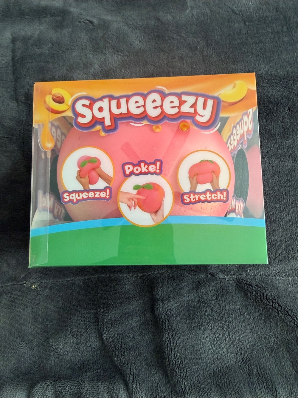Sunny Days Peach squeezy Sensory Stress Ball Toy -